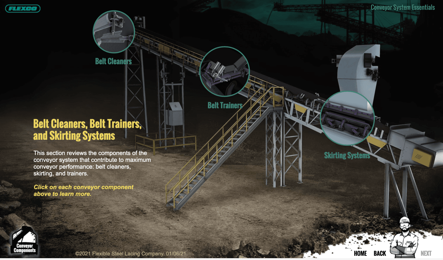 Released Flexco 3D conveyor-system learning model