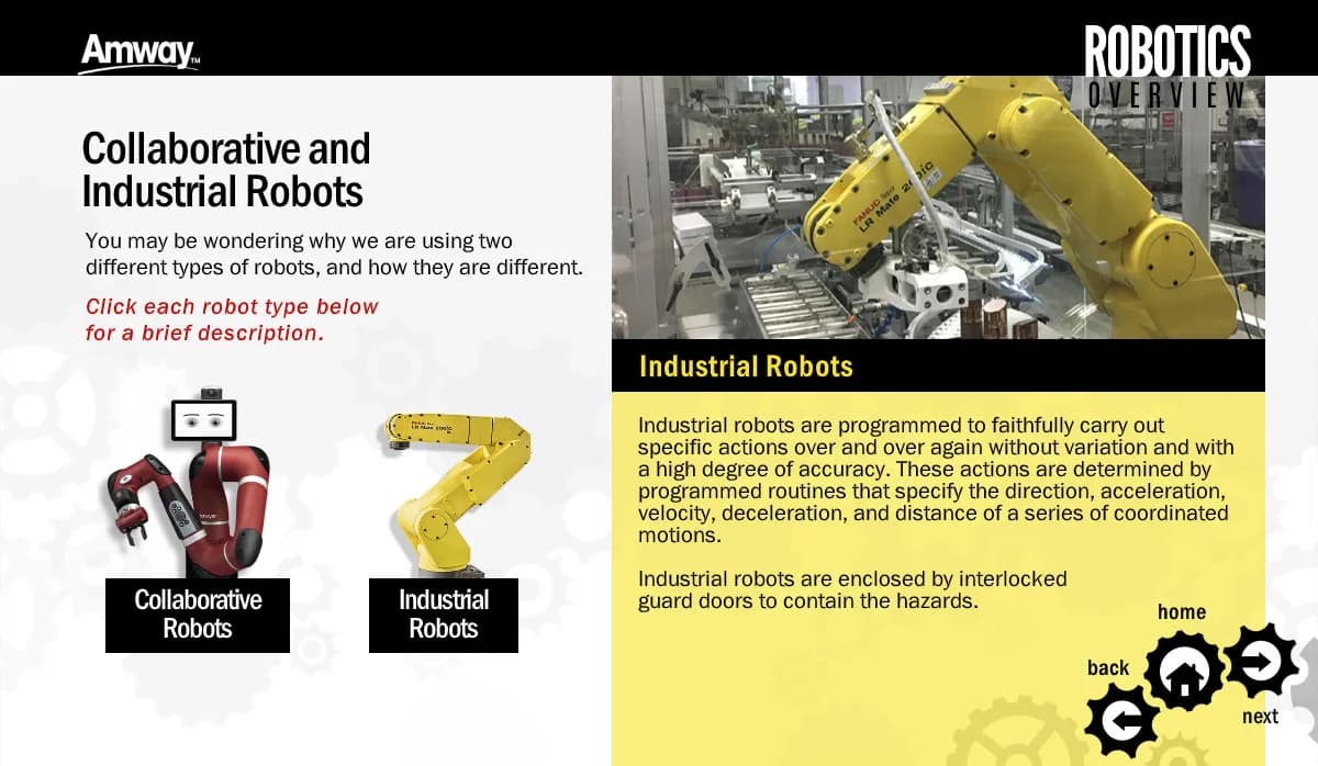 Robotics eLearning released evidence frame 1