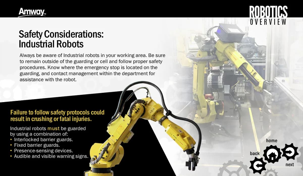 Robotics eLearning released evidence frame 3