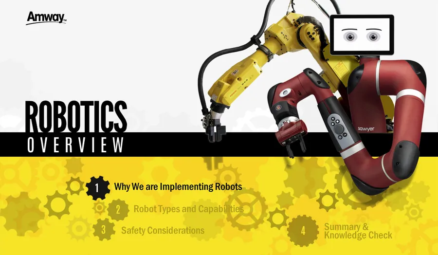 Robotics eLearning for Amway